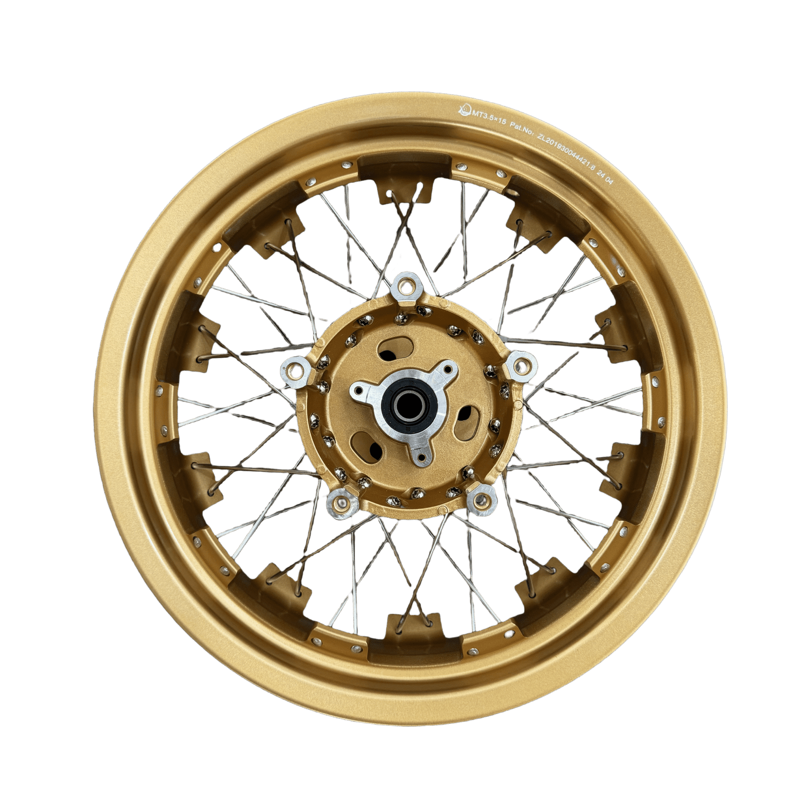 3.5x15 front and 4.0x15 rear laced wheels for Yamaha Xmax300