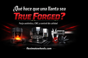 ¿Qué hace que una llanta sea True Forged? Forja auténtica, CNC y control de calidad — fleximotowheels.com