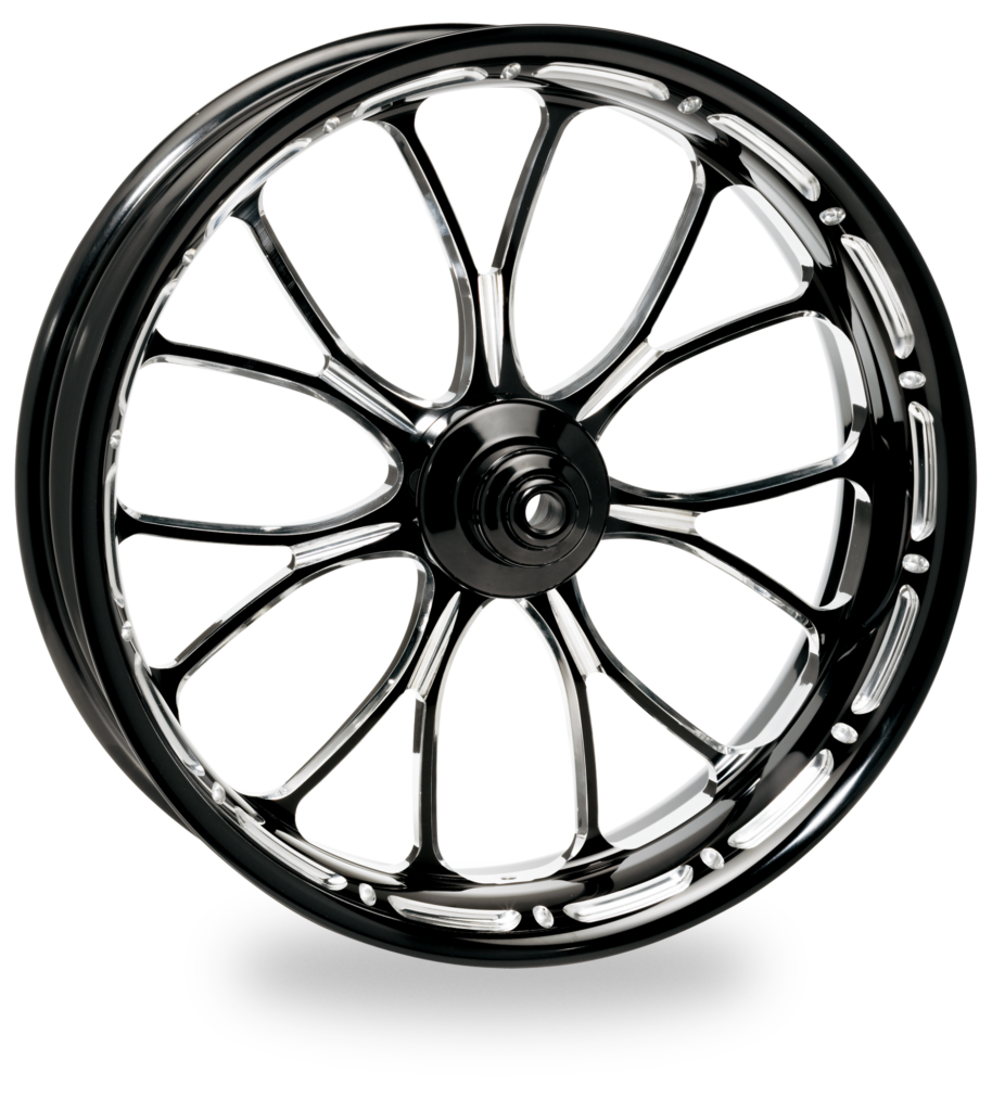 Intricate mesh CNC wheel style for Harley Road Glide custom builds