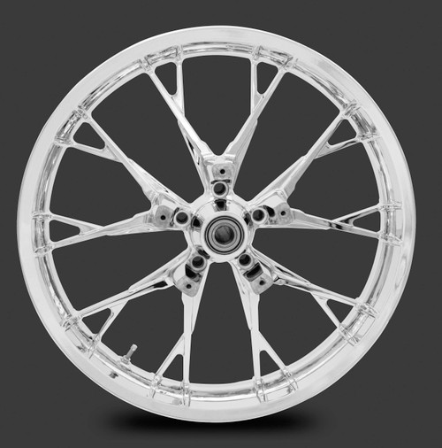 3D contoured custom wheel for Harley Street Glide touring motorcycle