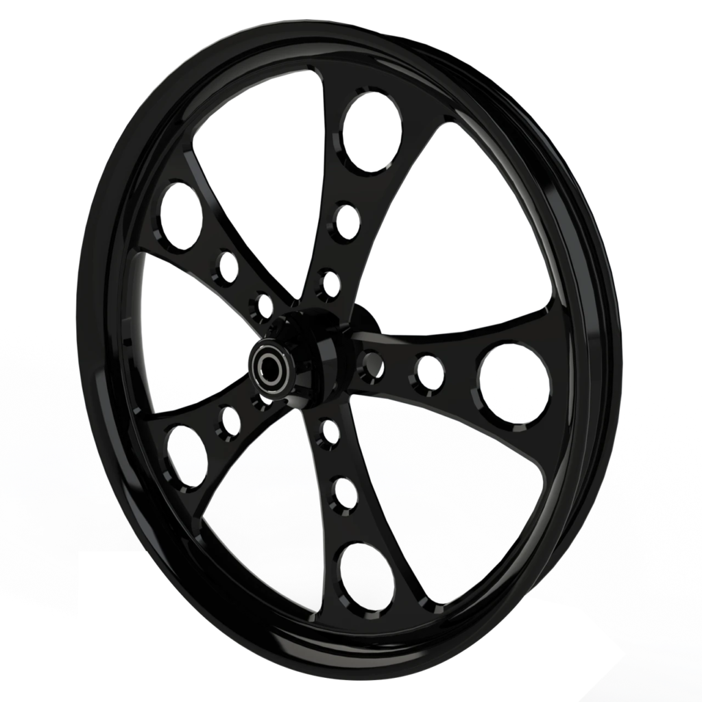 SMT Simply Sinister black forged wheel for Harley Touring custom bagger