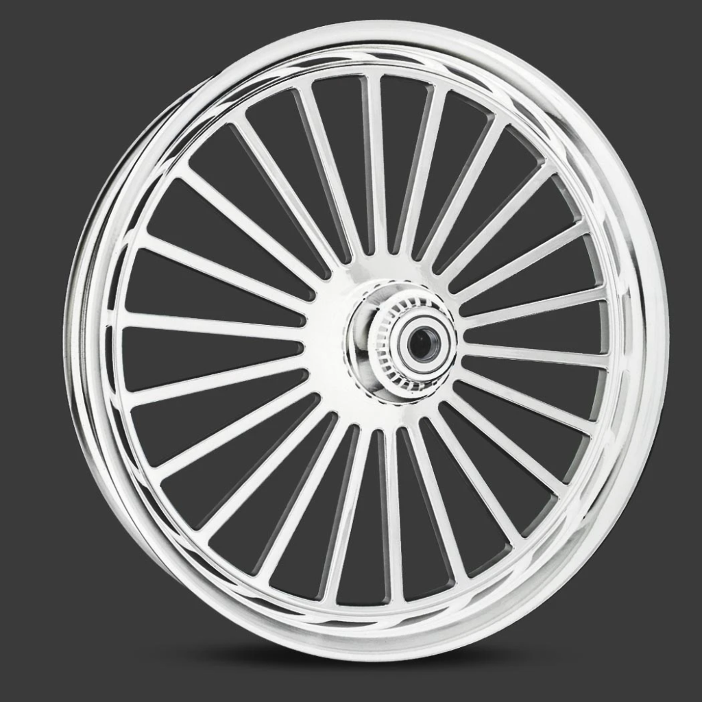 Coastal Moto Mystic forged chrome wheel for Harley Touring bikes