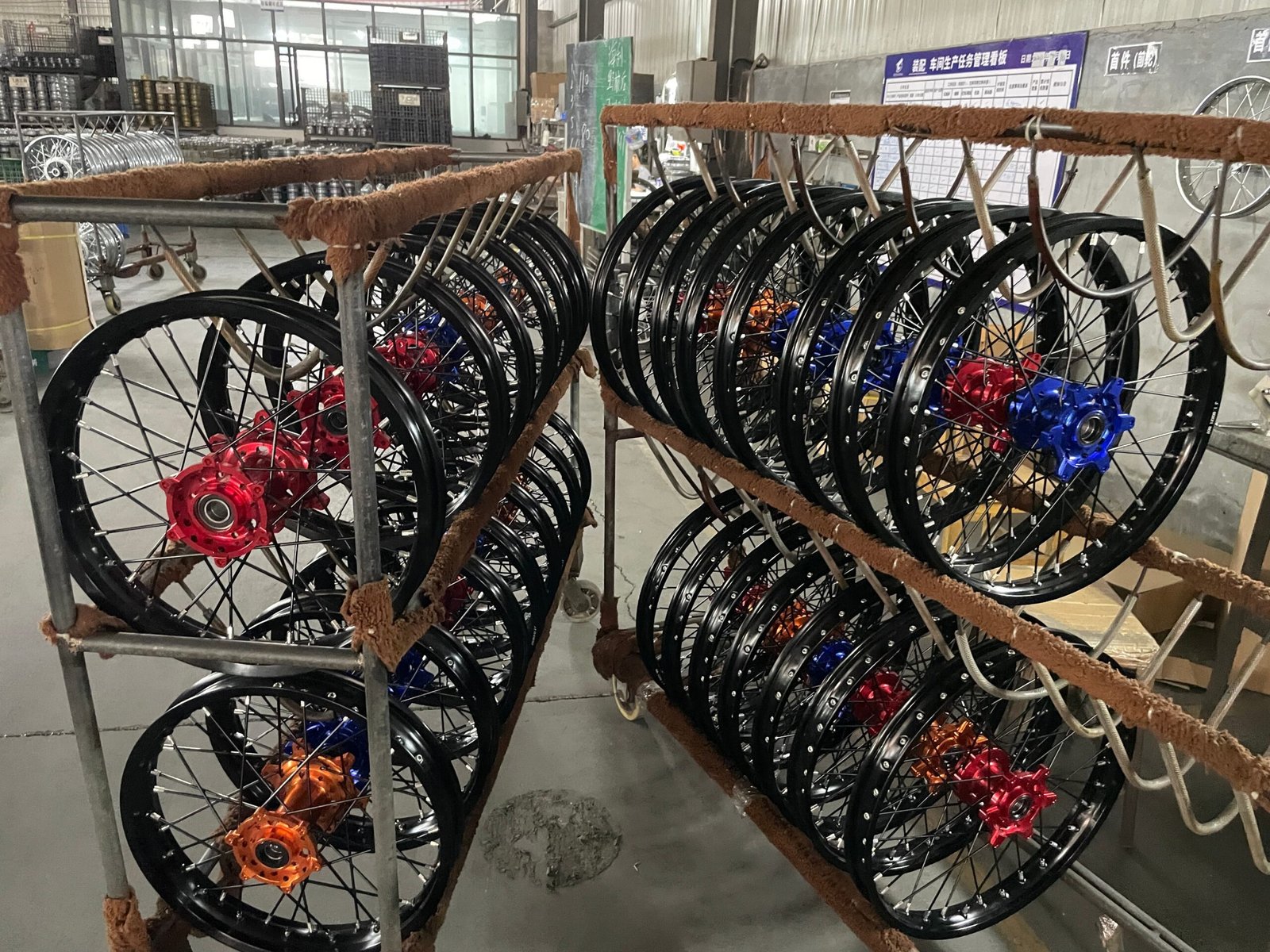Laced spoked adventure motorcycle wheel built by FLEXIMOTO for ADV and classic builds