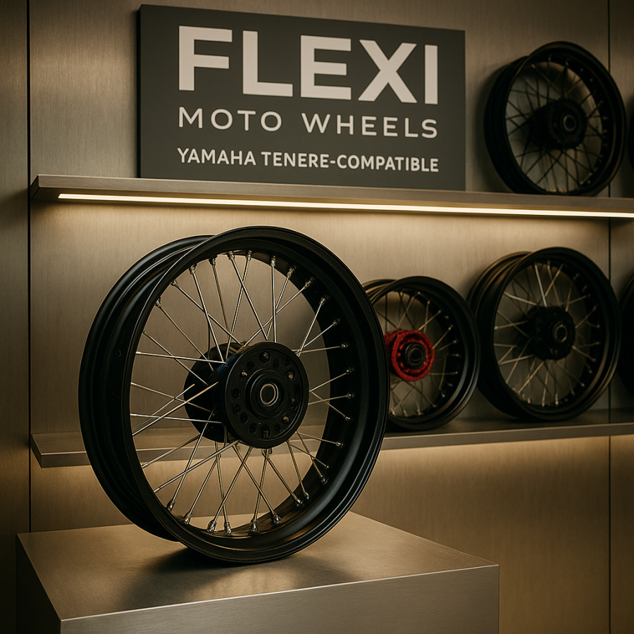 02-FLEXI Moto Wheels Display Room – Yamaha Laced Wheel Collection